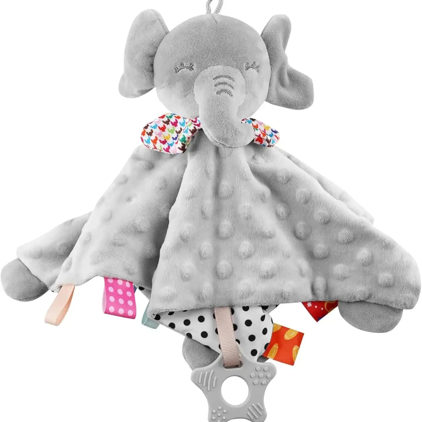Elephant Baby Comforter Blanket Toy – Soft Rattle Towel