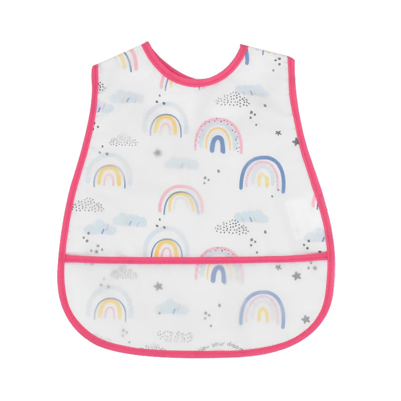 Cute Waterproof Baby Bib – Adjustable EVA Feeding Apron