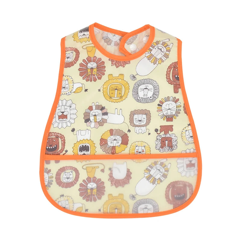 Cute Waterproof Baby Bib – Adjustable EVA Feeding Apron