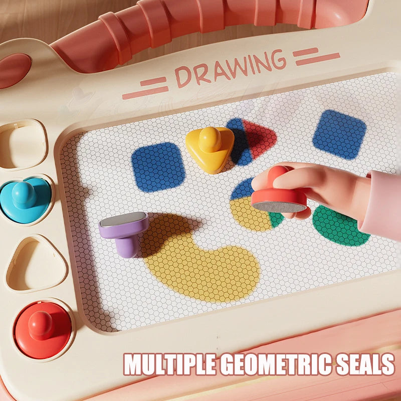 Magnetic Drawing Board Baby Puzzle Montessori Toy for Kids