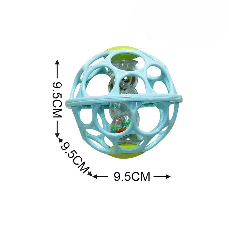Baby Soft Rattle Ball Toy - Sensory & Teething for 0-12M