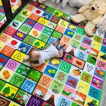 Double-Sided Baby Play Mat Animals Kids Educational Rug