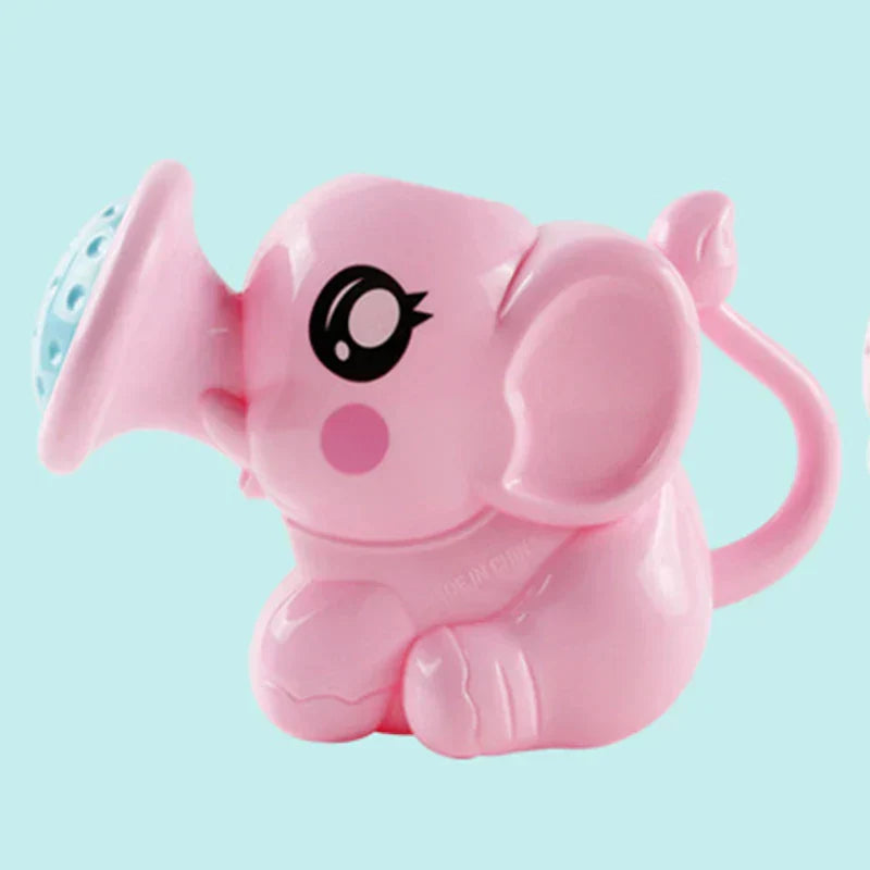 Elephant Shape Baby Bath Toy Water Spray with Mesh Storage