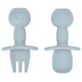 2PCS Baby Silicone Training Spoons | Kids Feeding Set