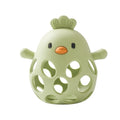 BPA-Free Silicone Hollow Teether & Rattle for 0-12 Months