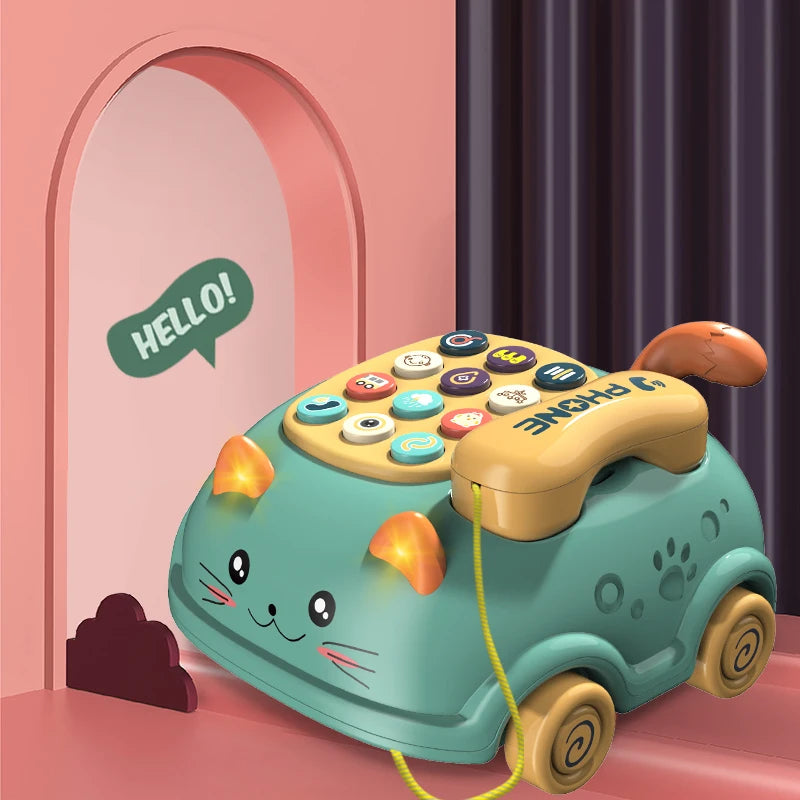 Montessori Baby Learning Toy: Piano, Lights, Music, Phone
