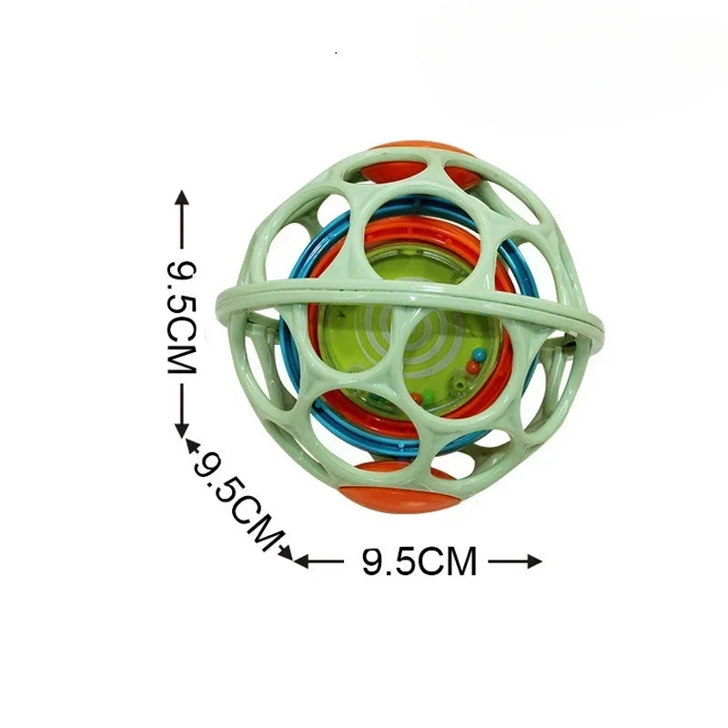 Baby Soft Rattle Ball Toy - Sensory & Teething for 0-12M
