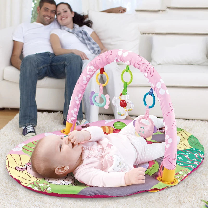 Kids Activity Play Mat Rack Educational Fitness Gym for Infants