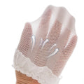 1 Pair Baby Girl Summer Ruffle Socks - Mesh Cotton Thin