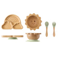 Baby Wooden Tableware Feeding Set