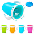 360° Rotatable Baby Drinking Cup with Double Handles & Leakproof Lid