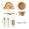 Baby Wooden Tableware Feeding Set