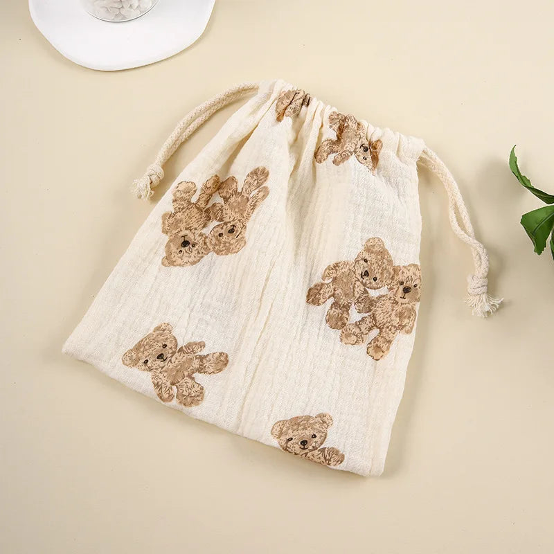 Cotton Baby Diaper Caddy Organizer – Nappy Bag Pouch