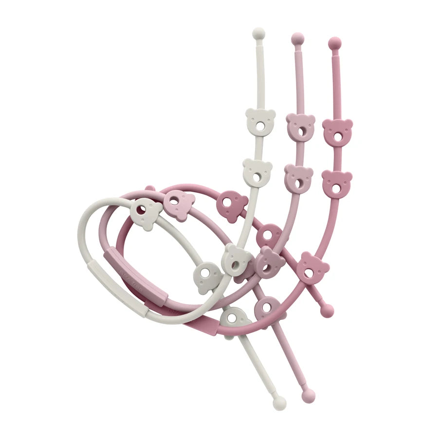 2PCS Baby Pacifier Clip | BPA-Free Silicone Teether Chain
