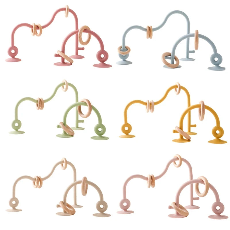 Montessori Baby Toy - Silicone Teether & Bead Maze Track