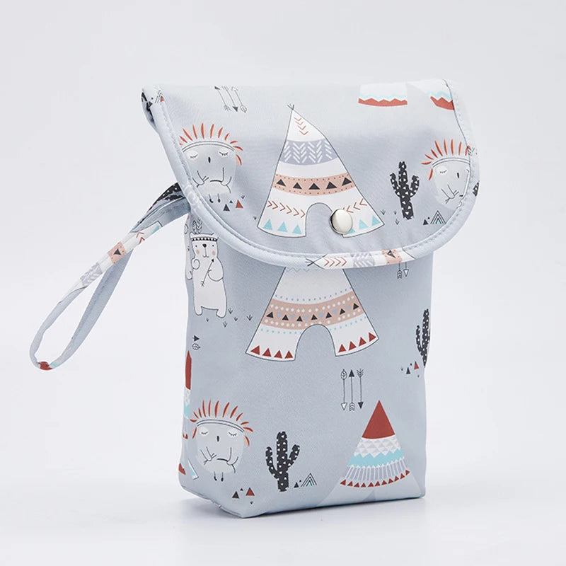 Reusable Waterproof Baby Diaper Bag Organizer for Wet/Dry