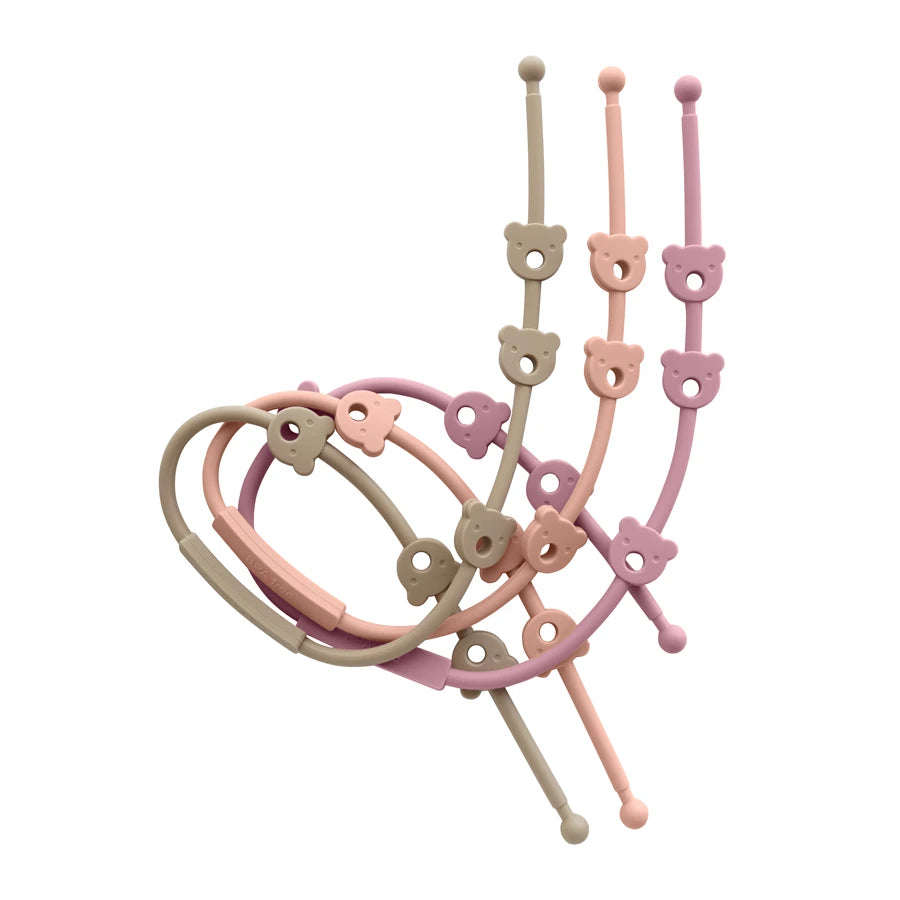 2PCS Baby Pacifier Clip | BPA-Free Silicone Teether Chain