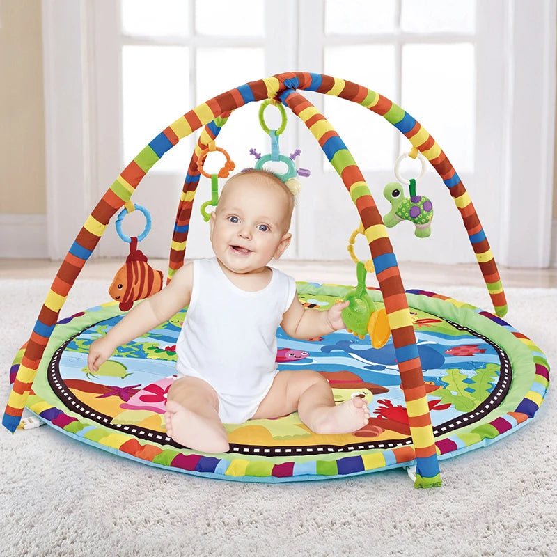 Kids Activity Play Mat Rack Educational Fitness Gym for Infants