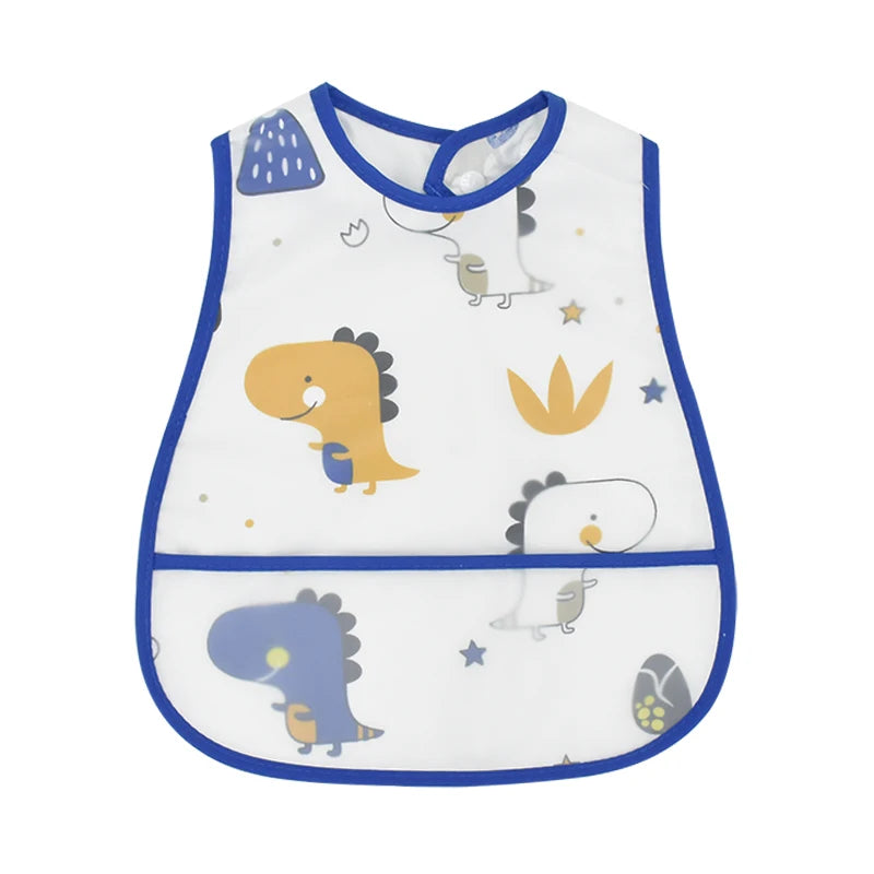 Cute Waterproof Baby Bib – Adjustable EVA Feeding Apron