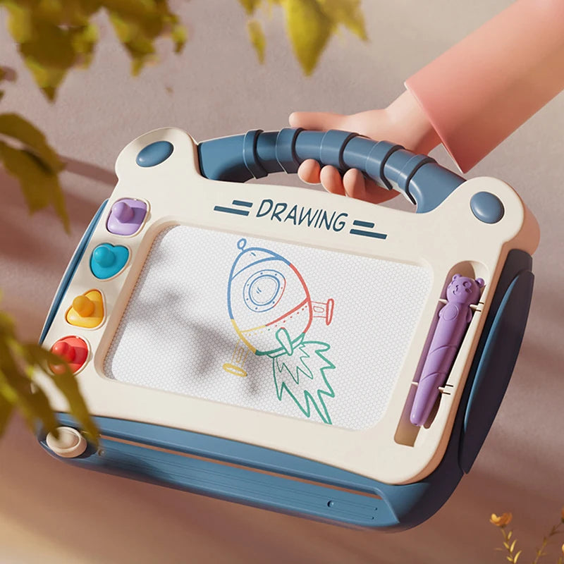 Magnetic Drawing Board Baby Puzzle Montessori Toy for Kids