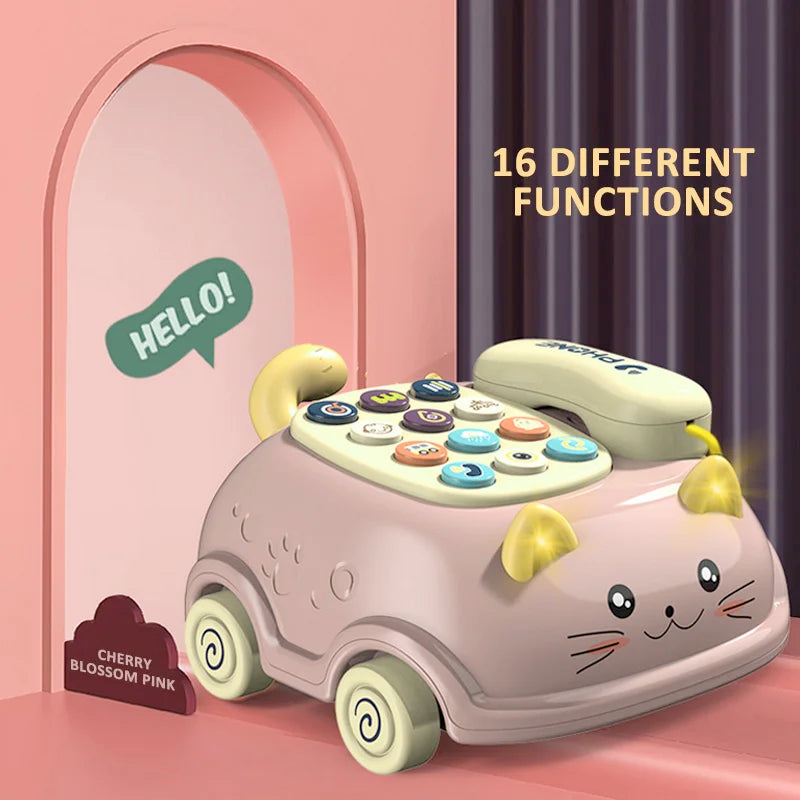 Montessori Baby Learning Toy: Piano, Lights, Music, Phone