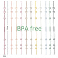 2PCS Baby Pacifier Clip | BPA-Free Silicone Teether Chain