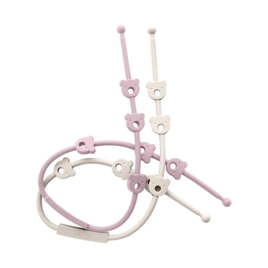 2PCS Baby Pacifier Clip | BPA-Free Silicone Teether Chain