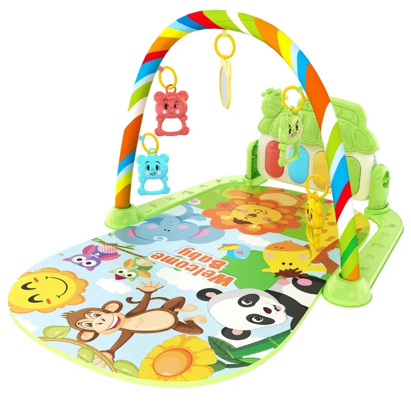 Baby Activity Gym & Piano Play Mat for 0-36 Months, Musical Toy