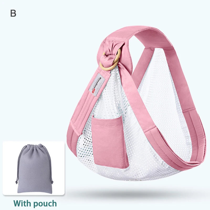 Baby Sling Wrap & Nursing Cover – Mesh, 0-36M, 130 Lbs