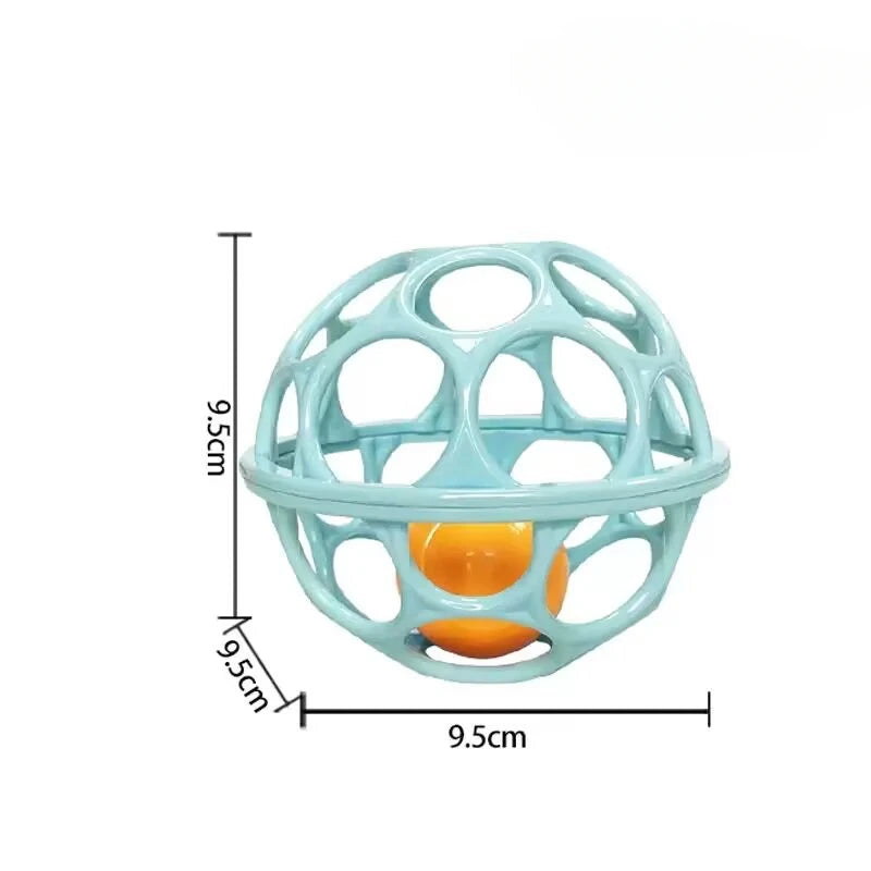 Baby Soft Rattle Ball Toy - Sensory & Teething for 0-12M