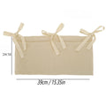 Baby Crib Storage Bag - Cotton Organizer for Diapers & Toys