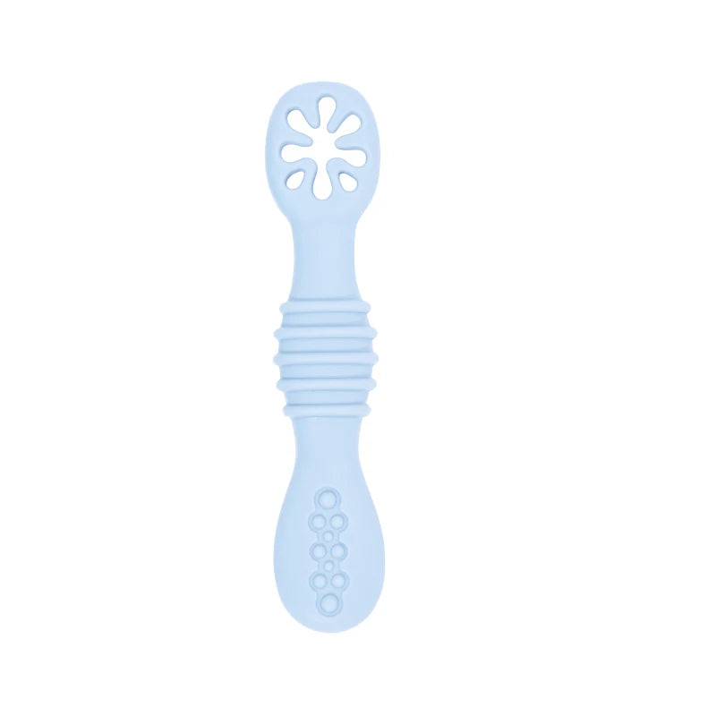 2PCS Baby Silicone Training Spoons | Kids Feeding Set