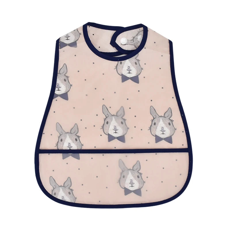 Cute Waterproof Baby Bib – Adjustable EVA Feeding Apron