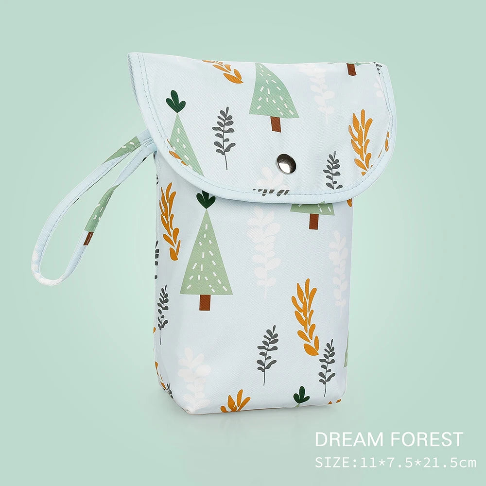 Reusable Waterproof Baby Diaper Bag Organizer for Wet/Dry