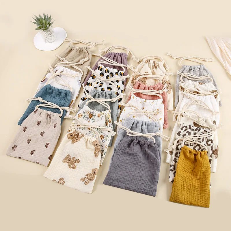 Cotton Baby Diaper Caddy Organizer – Nappy Bag Pouch