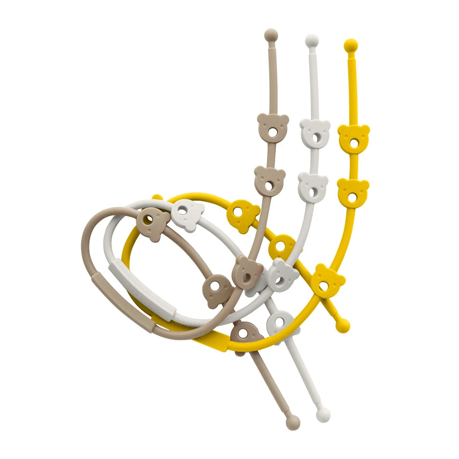 2PCS Baby Pacifier Clip | BPA-Free Silicone Teether Chain