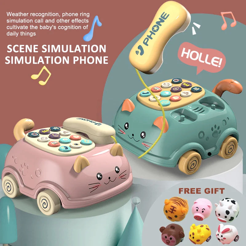 Montessori Baby Learning Toy: Piano, Lights, Music, Phone