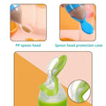 Silicone Baby Food Feeder & Dispensing Spoon with Suction Cup