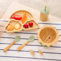 Baby Wooden Tableware Feeding Set