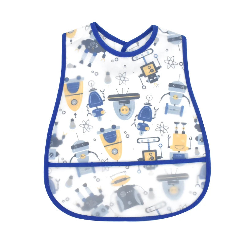 Cute Waterproof Baby Bib – Adjustable EVA Feeding Apron