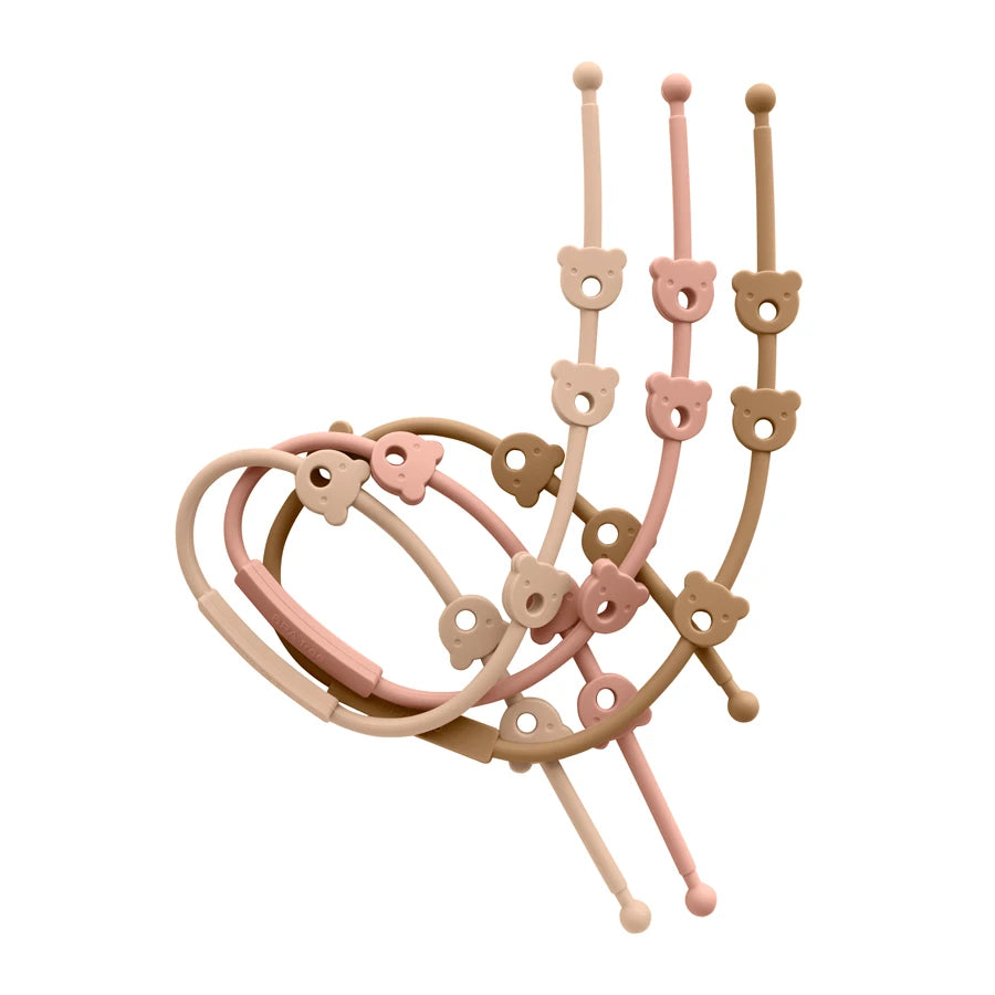 2PCS Baby Pacifier Clip | BPA-Free Silicone Teether Chain