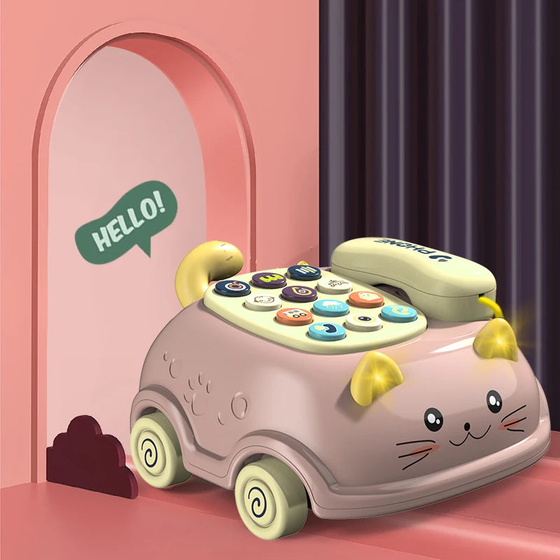 Montessori Baby Learning Toy: Piano, Lights, Music, Phone