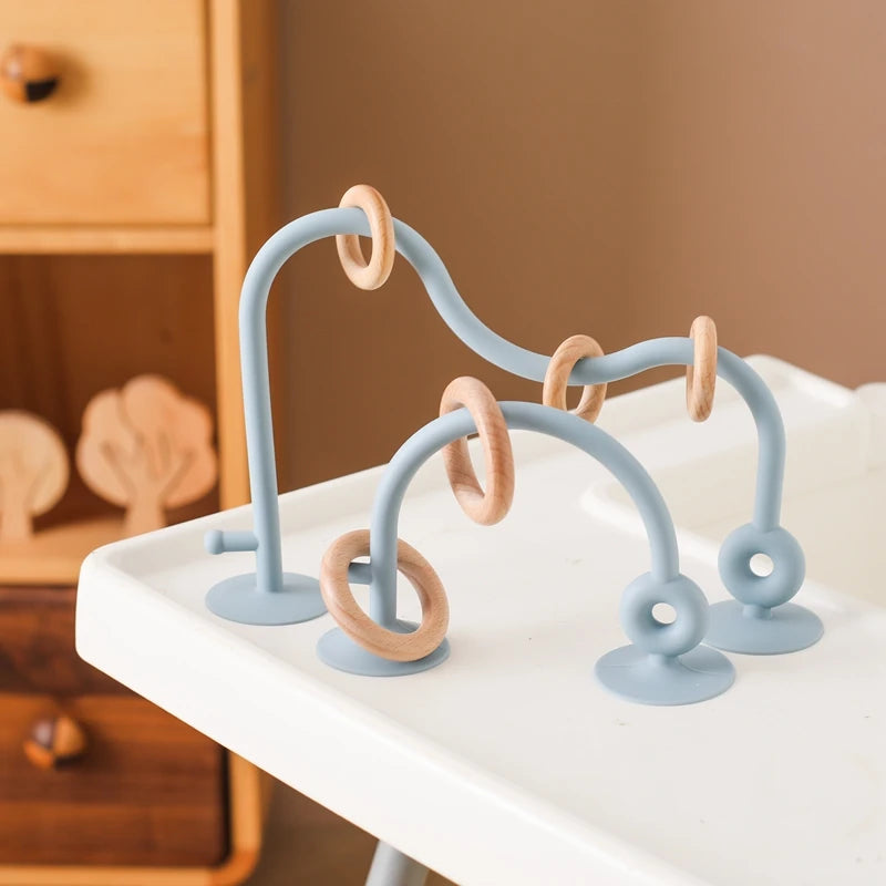 Montessori Baby Toy - Silicone Teether & Bead Maze Track