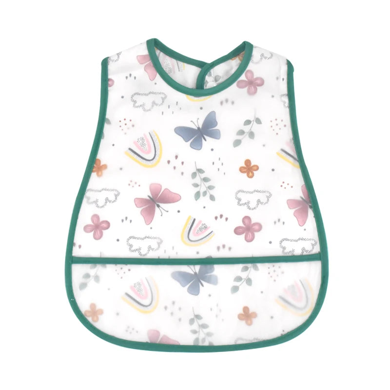 Cute Waterproof Baby Bib – Adjustable EVA Feeding Apron