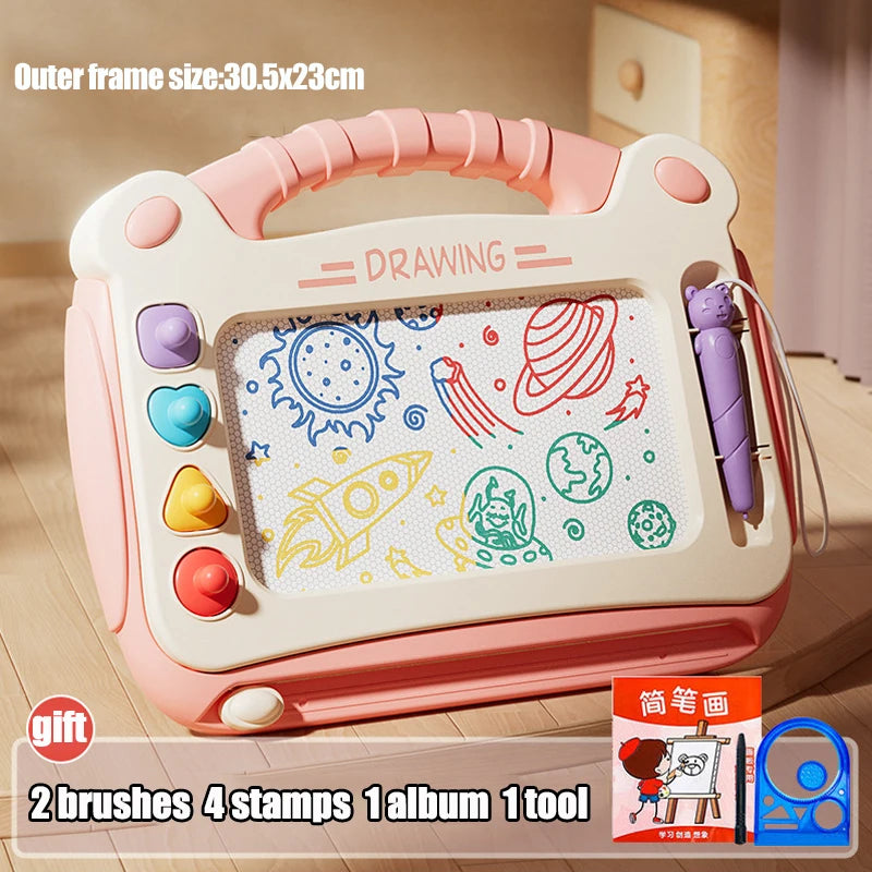 Magnetic Drawing Board Baby Puzzle Montessori Toy for Kids