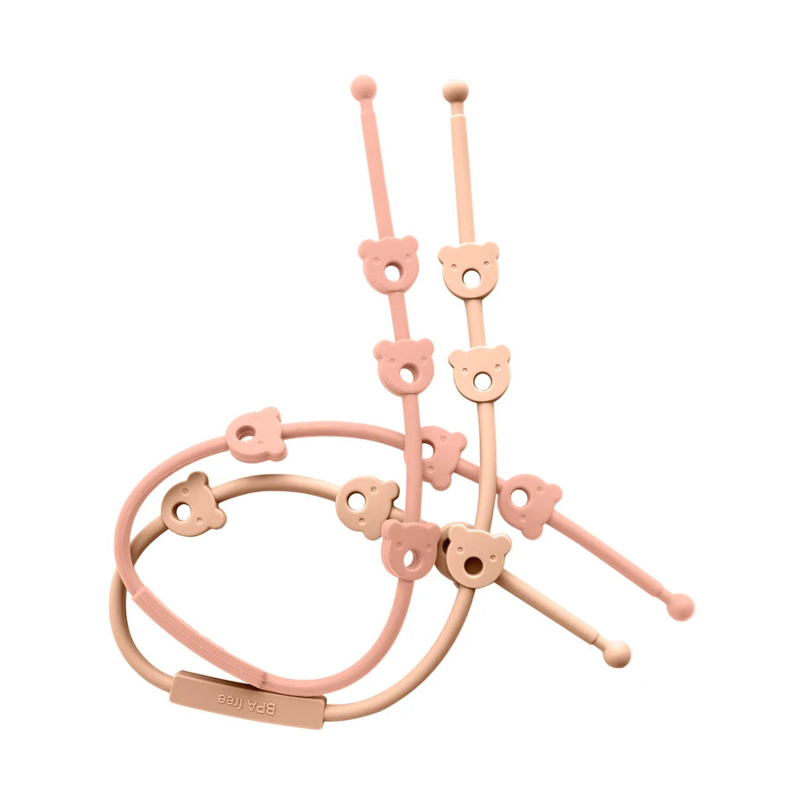 2PCS Baby Pacifier Clip | BPA-Free Silicone Teether Chain