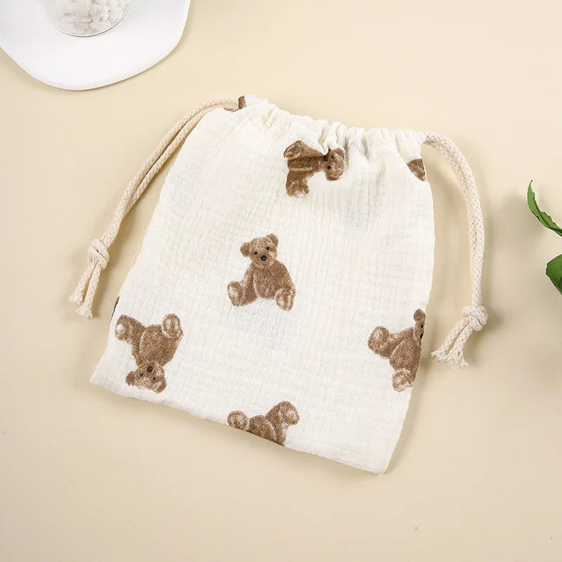 Cotton Baby Diaper Caddy Organizer – Nappy Bag Pouch