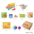 Baby Montessori Toy Set 0-12 Months Baby Learning Cognitive Kit