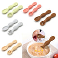 2PCS Baby Silicone Training Spoons | Kids Feeding Set