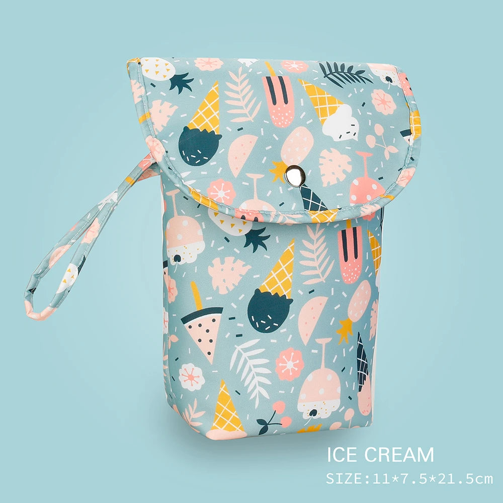 Reusable Waterproof Baby Diaper Bag Organizer for Wet/Dry